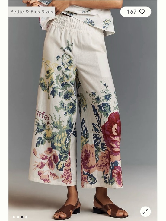 Anthropologie Pants - Anthropologie The Somerset Pull-on Trousers: Printed Linen Edition